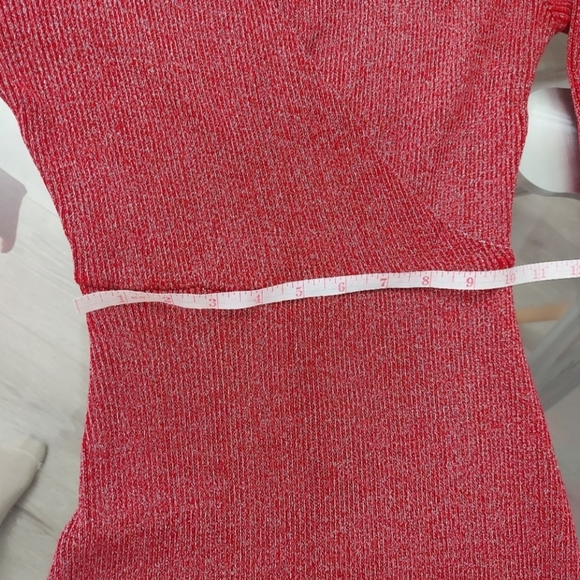 Bodycon pink long sleeve sweater dress | Small - Picture 5 of 6